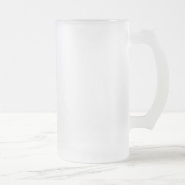 Mattierte GLASTassen-Geschenk Schablone + Mattglas Bierglas (Rechts)