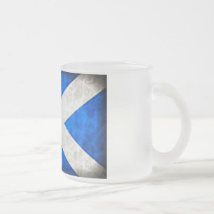 Mattierte GlasTassen-Schottland-Flagge Mattglastasse