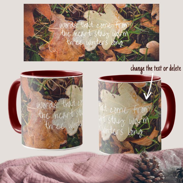 Mattierte Herbsteiche-Blätter Tasse (Von Creator hochgeladen)