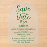 Mattierte Hochzeit zum St. Patrick's Day Acryleinladungen<br><div class="desc">Klassische Mattierte Hochzeitsakryllische Einladungen zum St. Patrick's Day. Fügen Sie Ihre Save the Date- und Hochzeitsdetails hinzu.</div>