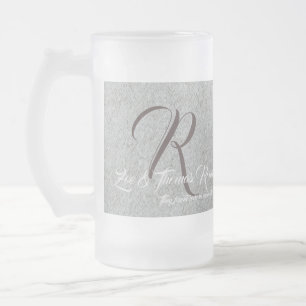 Mattierte Hochzeitspaare Barware Tasse - Perso