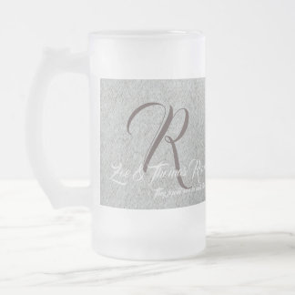 Mattierte Hochzeitspaare Barware Tasse - Perso
