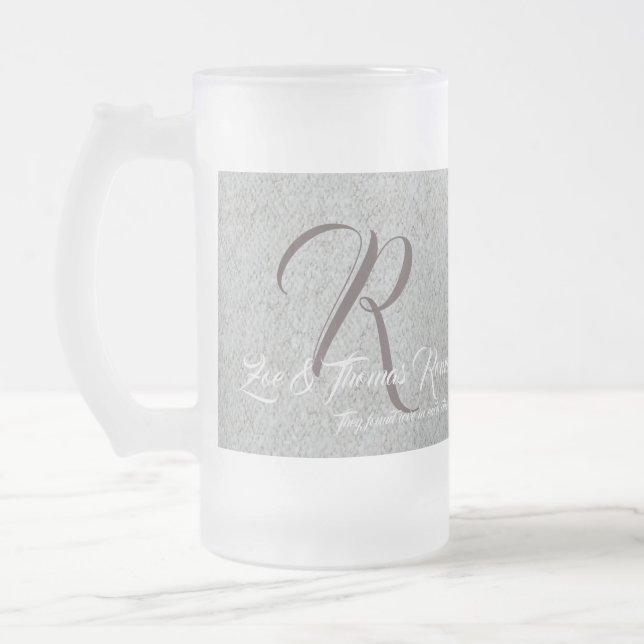 Mattierte Hochzeitspaare Barware Tasse - Perso (Links)