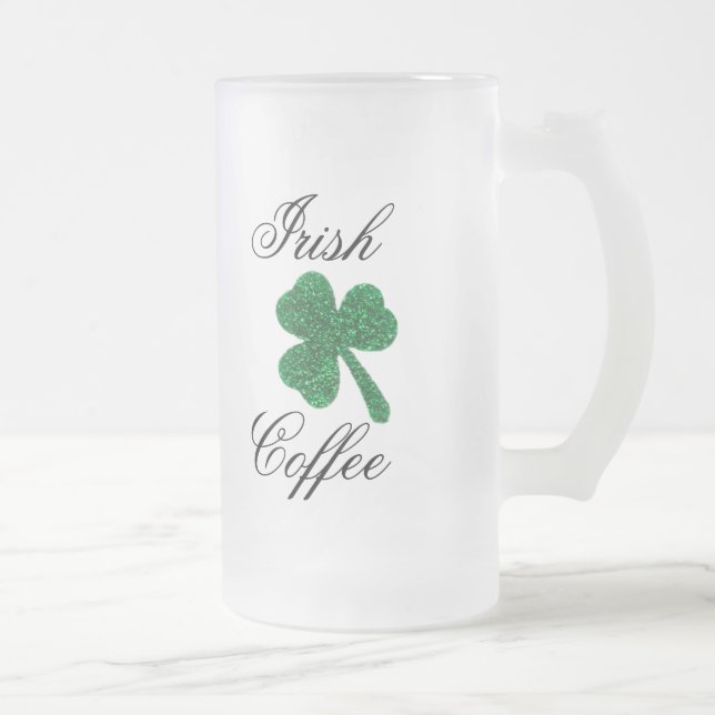 Mattierte Irishcoffee-Tasse Mattglas Bierglas (Rechts)