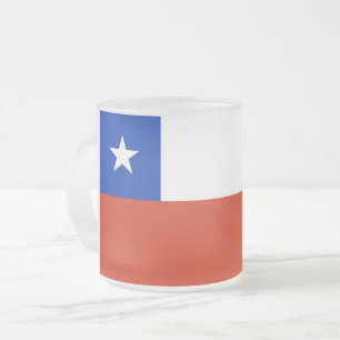 Mattierte kleine Tasse aus Glas mit Chile