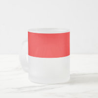 Mattierte kleine Tasse aus Glas mit indonesischer