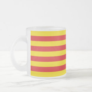 Mattierte kleine Tasse aus Glas mit katalanischen