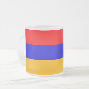 Mattierte kleine Tasse mit armenischer Flagge