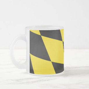 Mattierte kleine Tasse mit Münchner Flagge