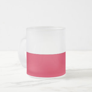Mattierte kleine Tasse mit polnischer Flagge