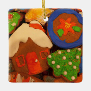 Mattierte Lebkuchen Keramikornament