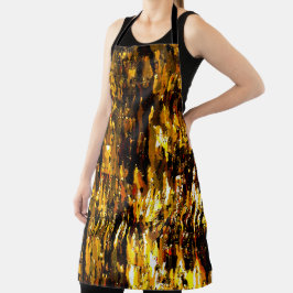 Mattierte Lichter unter Eisdecke Schürze