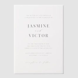 Mattierte offizielle Hochzeitskarte