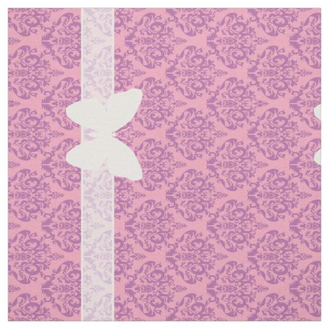 Mattierte Orchideenmatte mit Schmetterling Stoff (Muster)