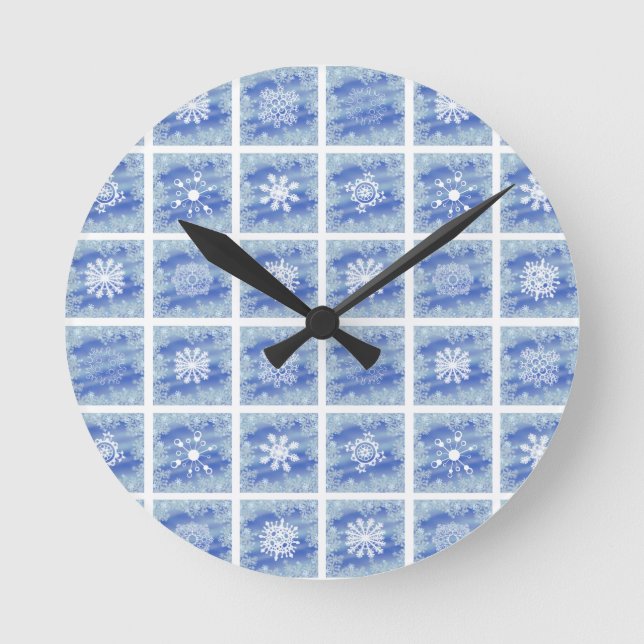 Mattierte Scheiben Runde Wanduhr (Vorderseite)