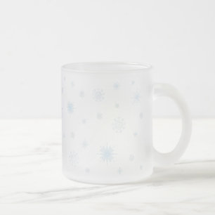 Mattierte Schneeflocke-Tasse Mattglastasse