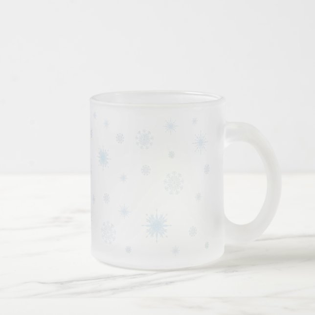 Mattierte Schneeflocke-Tasse Mattglastasse (Rechts)