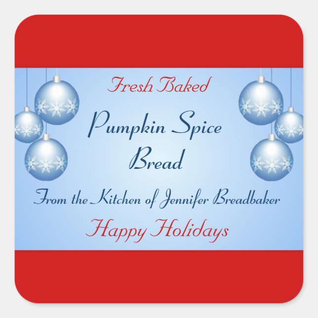 Mattierte Schneeflocken Quadratischer Aufkleber (Vorderseite)