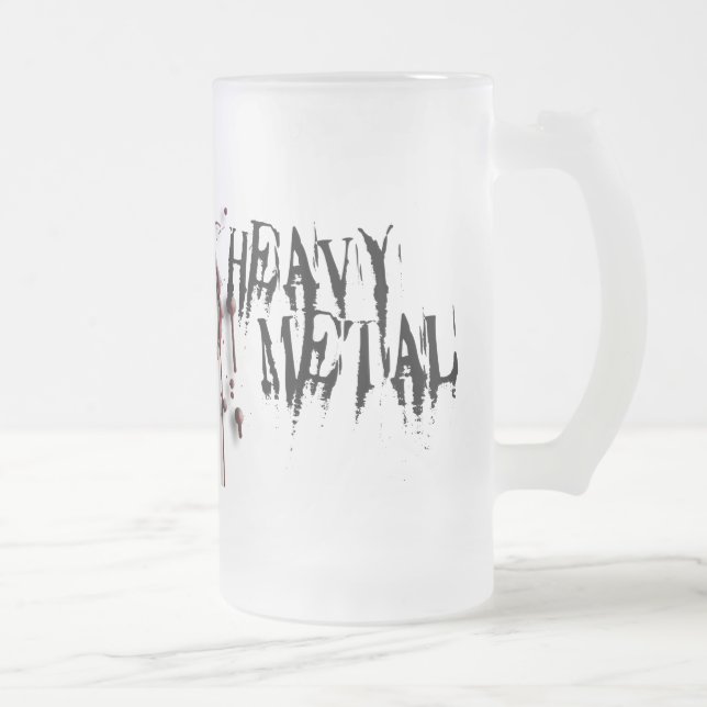 Mattierte SchwermetallTasse Mattglas Bierglas (Rechts)