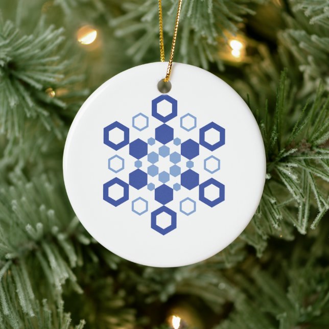 Mattierte Symmetrie Keramik Ornament (Baum)
