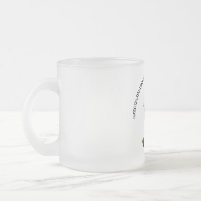 Mattierte Tasse aus Glas, 10 oz (Links)
