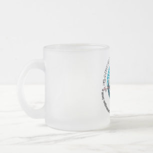 Mattierte Tasse aus Glas, 10 oz