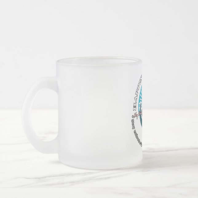 Mattierte Tasse aus Glas, 10 oz (Links)