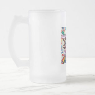 Mattierte Tasse aus Glas, 16 oz
