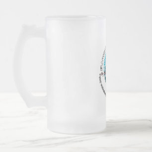 Mattierte Tasse aus Glas, 16 oz