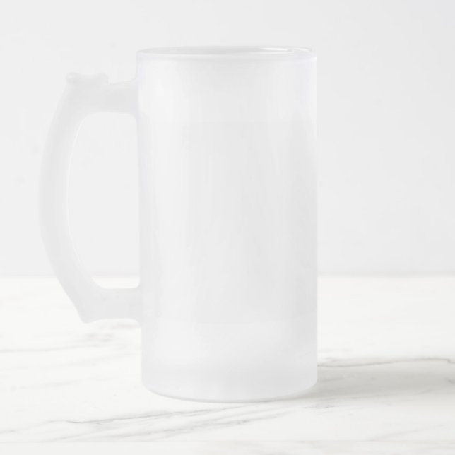 Mattierte Tasse aus Glas, 16 oz (Links)