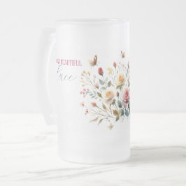 Mattierte Tasse aus Glas MEIN SCHÖNSTE PLATZ Var01