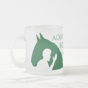 Mattierte Tasse aus Glas mit Adirondack EAP-Logo