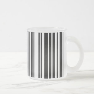 Mattierte Tasse aus Schwarzbarcode