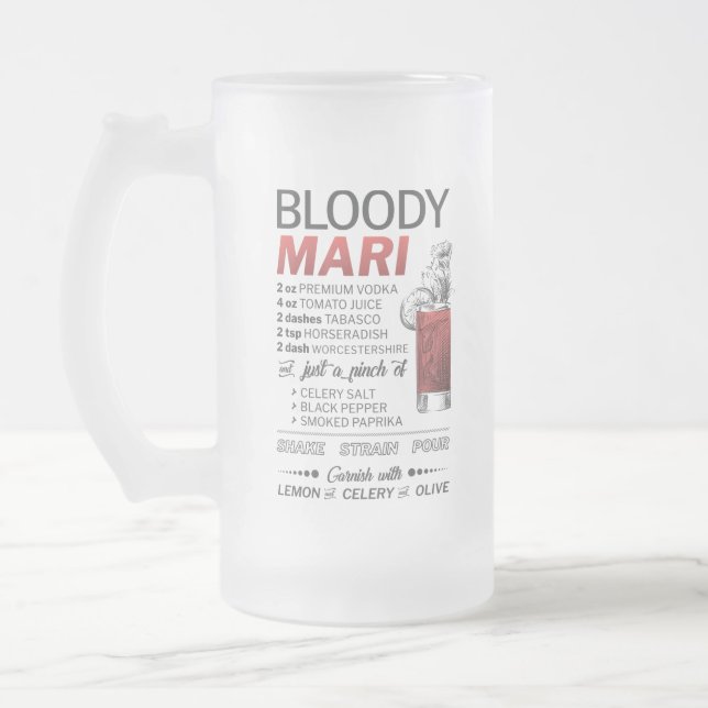 Mattierte Tasse Bloody Mary - 16oz (Links)