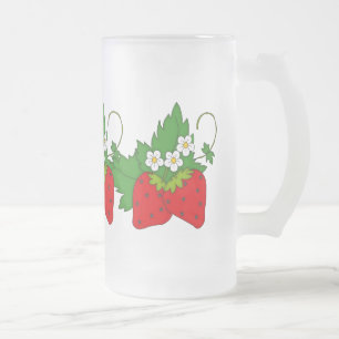 Mattierte Tasse des Erdbeerfrucht-Spaßes