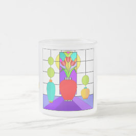 Mattierte Tasse des Fensters mit festgehaltenen Gl