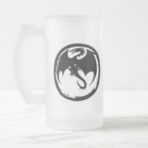 Mattierte Tasse des Schwarzen Drachen