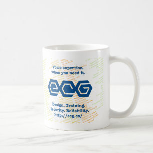 Mattierte Tasse ECG "ich Herz SIP"
