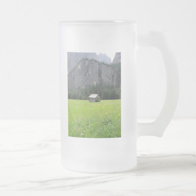 Mattierte Tasse mit Ansicht von Sella (Rechts)