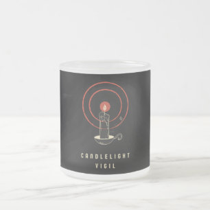 Mattierte Tasse Schwarz Retro Candelil Vigil