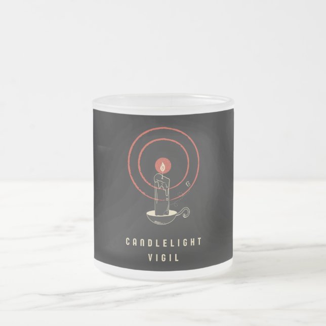 Mattierte Tasse Schwarz Retro Candelil Vigil (Mittel)