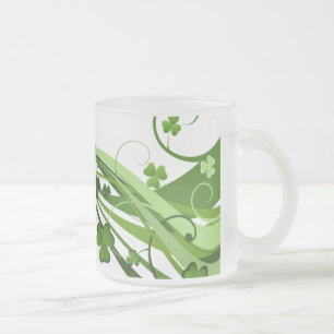 Mattierte Tasse-St. Patrick's Clovers Mattglastasse