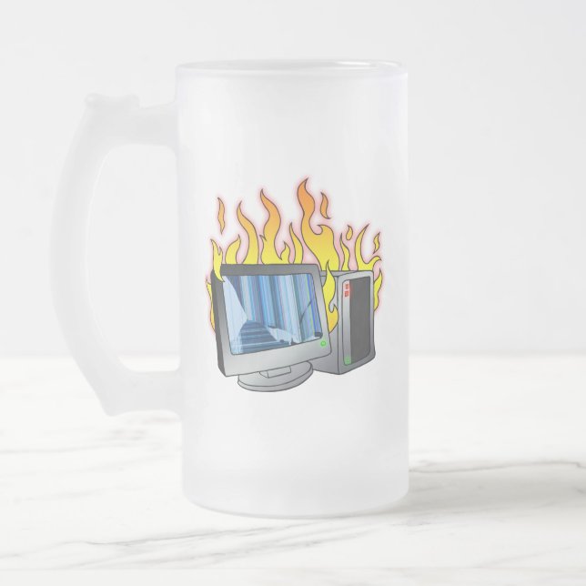 Mattierte Tasse von Computerfeuerungsanlagen (Links)
