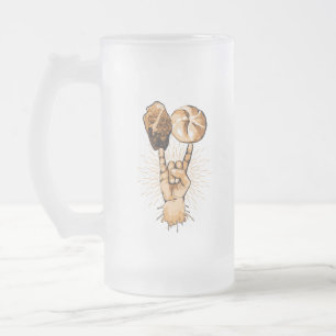 Mattierte Tasse von Rock und Roll