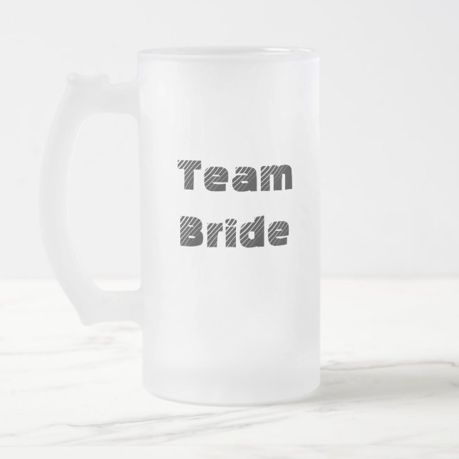 Mattierte Tasse von Team Bride (Links)