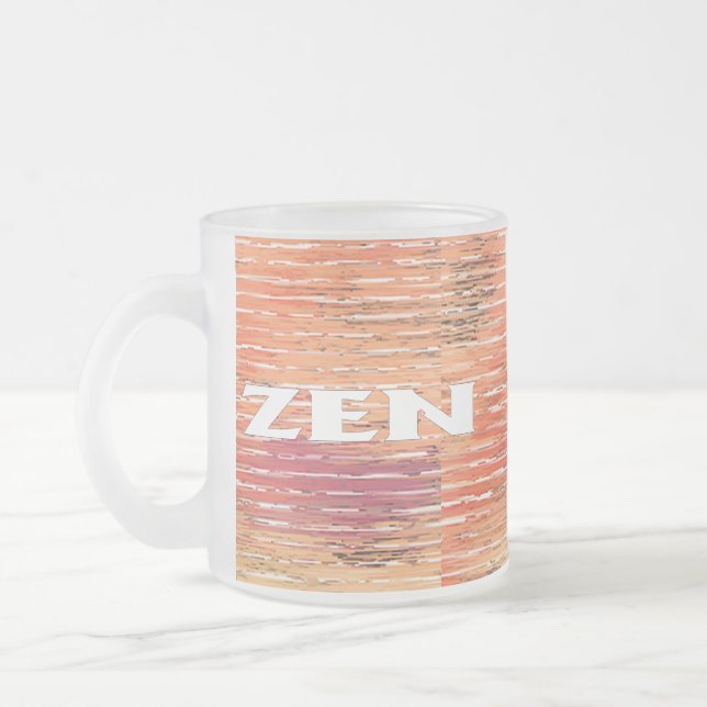 Mattierte Tasse von Zen-Weißreeds (Links)