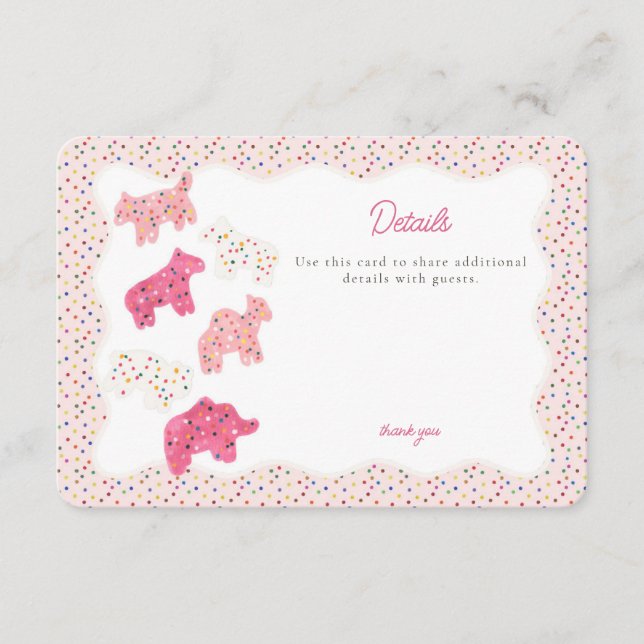 Mattierte Tierkochdetails einfügen Begleitkarte (Vorderseite)