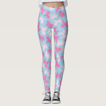 Mattierte Unicorn-Plätzchen auf blauen Leggings