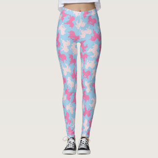 Mattierte Unicorn-Plätzchen auf blauen Leggings