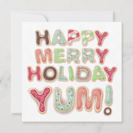 Mattierte Weihnachtskekse Backgeschenkkarte Feiertagskarte